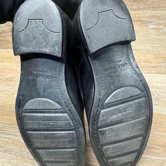 Cole Haan Lennox Hill Split-Toe Black Leather Oxford Shoes Men s Size 7.5 main image 4